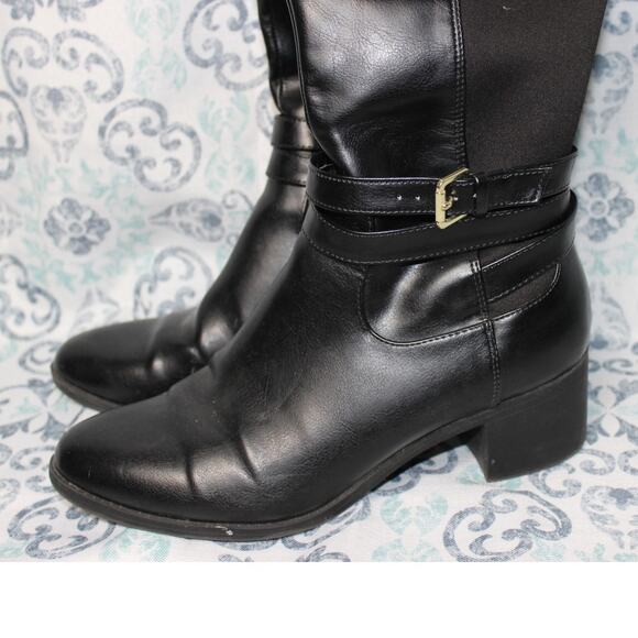 Fioni‎ Boots Black, Knee-High Size 8 - Picture 2 of 9